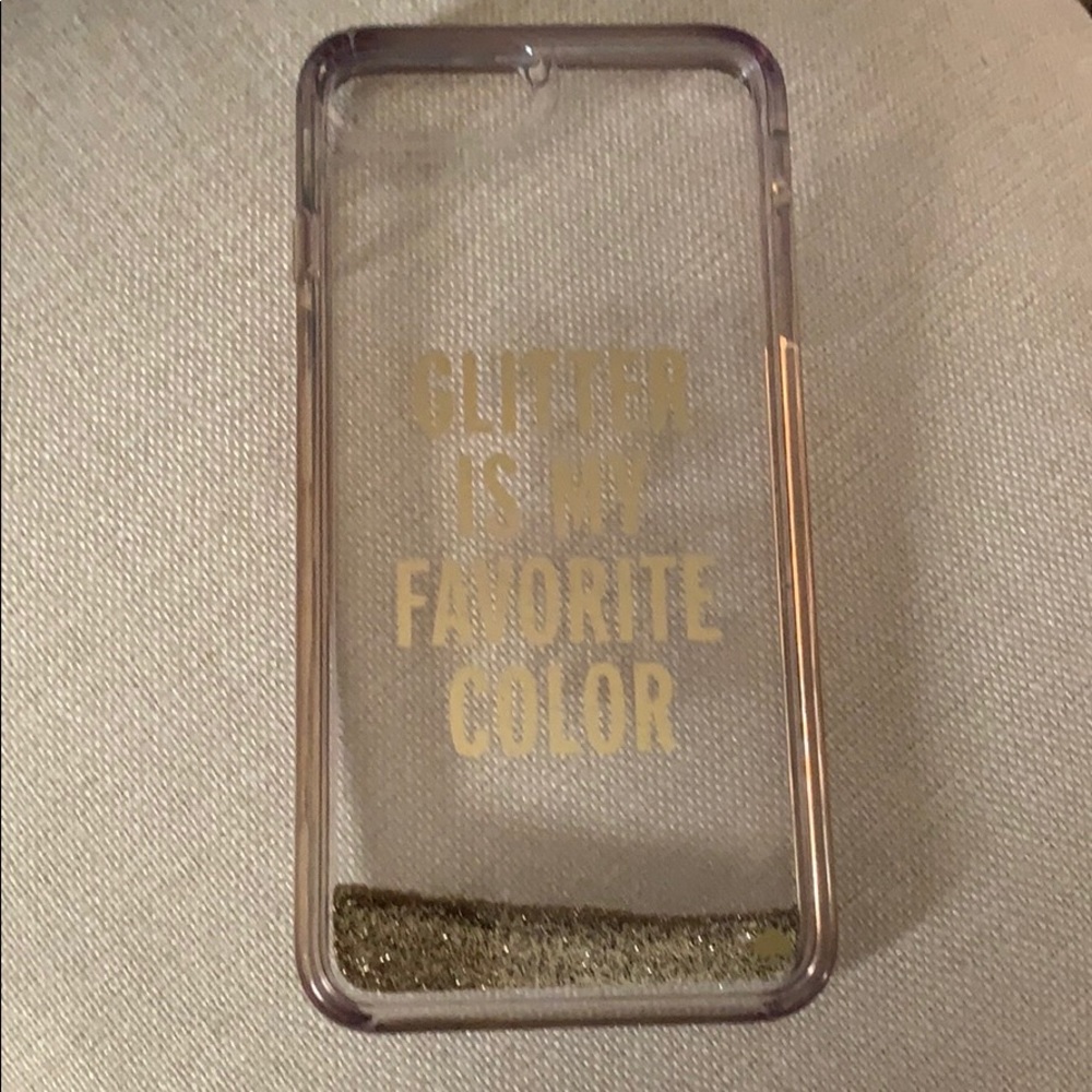 iPhone plus case  “ Glitter is my favorite color”